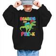 Roaring Into Pre-K Preschool Dinosaur Back To School Graphic Kid Sweatshirt Roaring Into Pre-K Preschool Dinosaur Back To School Graphic Kid Sweatshirt