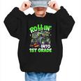 Rollin' Into 1st Grade Monster Truck Back To School Boys Graphic Kid Sweatshirt Rollin' Into 1st Grade Monster Truck Back To School Boys Graphic Kid Sweatshirt