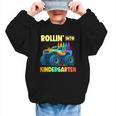 Rollin' Into Kindergarten Monster Car Back To School Boys Graphic Kid Sweatshirt Rollin' Into Kindergarten Monster Car Back To School Boys Graphic Kid Sweatshirt