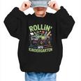 Rollin Into Kindergarten Monster Truck Back To School Graphic Kid Sweatshirt Rollin Into Kindergarten Monster Truck Back To School Graphic Kid Sweatshirt