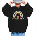 School SLP Rainbow Pencil Back To School Appreciation Graphic Kid Sweatshirt School SLP Rainbow Pencil Back To School Appreciation Graphic Kid Sweatshirt