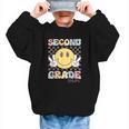 Second Grade Team Smile Face 2nd Grade Back To School Graphic Kid Sweatshirt