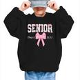 Senior 2027 Floral Pink Bow Back To School Class Of 2027 Graphic Kid Sweatshirt Senior 2027 Floral Pink Bow Back To School Class Of 2027 Graphic Kid Sweatshirt