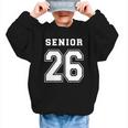 Senior 26 Class Of 2026 Front Back Grad Back To School Graphic Kid Sweatshirt
