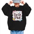 Sixth Grade Back To School For Girls Pink Notebook Graphic Kid Sweatshirt
