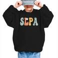 SLPA Groovy Women Appreciation Day Hello Back To School Graphic Kid Sweatshirt SLPA Groovy Women Appreciation Day Hello Back To School Graphic Kid Sweatshirt