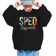 Sped Squad For Work Tie Dye Back To School Appreciation Day Graphic Kid Sweatshirt