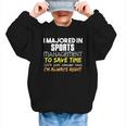 Sports Management Major For Back To School Graphic Kid Sweatshirt Sports Management Major For Back To School Graphic Kid Sweatshirt