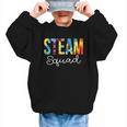 STEAM Squad For Work Tie Dye Back To School Appreciation Day Graphic Kid Sweatshirt