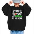 I Stopped Growing My Garden Back To School Gamer Tee Graphic Kid Sweatshirt I Stopped Growing My Garden Back To School Gamer Tee Graphic Kid Sweatshirt