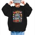Watch Out First Grade Here I Come Back To School Learner Graphic Kid Sweatshirt