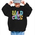 Wildcats School Spirit Groovy Back To School Girls Graphic Kid Sweatshirt