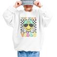 1st Grade Vibes Smile Face Back To School First Grade Graphic Kid Sweatshirt 1st Grade Vibes Smile Face Back To School First Grade Graphic Kid Sweatshirt