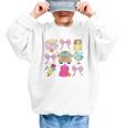 Back To School Coquette School Bus Pencil Graphic Kid Sweatshirt Back To School Coquette School Bus Pencil Graphic Kid Sweatshirt