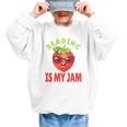 Back To School Reading Is My Jam School Librarian Premium Tri-Blend Graphic Kid Sweatshirt Back To School Reading Is My Jam School Librarian Premium Tri-Blend Graphic Kid Sweatshirt