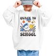 Boys Kid Back To School Goose Quackers Quack To School Graphic Kid Sweatshirt Boys Kid Back To School Goose Quackers Quack To School Graphic Kid Sweatshirt