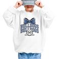 Bulldogs Mascot Team Spirit Sports Fan Back To School Graphic Kid Sweatshirt Bulldogs Mascot Team Spirit Sports Fan Back To School Graphic Kid Sweatshirt