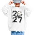 Class Of 2027 Volleyball Senior 2027 Back To School Graphic Kid Sweatshirt