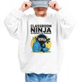 Classroom Ninja Academics In Disguise Back To School Student Graphic Kid Sweatshirt
