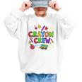 Crayon Crew Cute Back To School Graphic Kid Sweatshirt Crayon Crew Cute Back To School Graphic Kid Sweatshirt