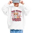 Cute Cat 2nd Grade Vibes Back To School Second Grade Girls Graphic Kid Sweatshirt Cute Cat 2nd Grade Vibes Back To School Second Grade Girls Graphic Kid Sweatshirt