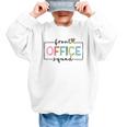 Cute Front Office Squad Secretary Admin Back To School Women Graphic Kid Sweatshirt