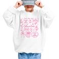 Educator Love Inspire Teach Pink Bow Back To School Graphic Kid Sweatshirt Educator Love Inspire Teach Pink Bow Back To School Graphic Kid Sweatshirt