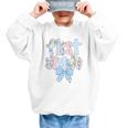 First Grade Coquette Bow Pencil First Day Back To School Performance Graphic Kid Sweatshirt First Grade Coquette Bow Pencil First Day Back To School Performance Graphic Kid Sweatshirt