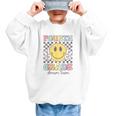 Fourth Grade Dream Team Smile Face Back To School 4th Grade Graphic Kid Sweatshirt Fourth Grade Dream Team Smile Face Back To School 4th Grade Graphic Kid Sweatshirt