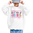 Girl First Day Of School Coquette Bow Pink Back To School Graphic Kid Sweatshirt Girl First Day Of School Coquette Bow Pink Back To School Graphic Kid Sweatshirt
