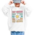 Groovy 1st Grade Back To School First Day Of First Grade Graphic Kid Sweatshirt Groovy 1st Grade Back To School First Day Of First Grade Graphic Kid Sweatshirt