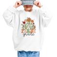 Groovy First Grade Wildflowers Back To School 1st Grade Graphic Kid Sweatshirt Groovy First Grade Wildflowers Back To School 1st Grade Graphic Kid Sweatshirt