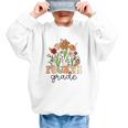 Groovy Fourth Grade Wildflowers Back To School 4th Grade Graphic Kid Sweatshirt Groovy Fourth Grade Wildflowers Back To School 4th Grade Graphic Kid Sweatshirt