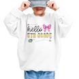 Hello 5th Grade Girls Coquette Fifth Grade Back To School Graphic Kid Sweatshirt Hello 5th Grade Girls Coquette Fifth Grade Back To School Graphic Kid Sweatshirt