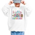 Hello Fourth Grade Tie Dye Pencil Back To School 4th Grade Graphic Kid Sweatshirt Hello Fourth Grade Tie Dye Pencil Back To School 4th Grade Graphic Kid Sweatshirt