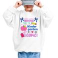 Kids Back To School Here I Come Kindergarten Girls TK Grad Graphic Kid Sweatshirt