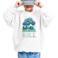 Kids I'M ON HONOR ROLL Monster Trucks Back To School Bruh Graphic Kid Sweatshirt