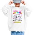 Kids Watch Out 1st Grade Here I Come Girls Cat Back To School Graphic Kid Sweatshirt