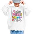Little Miss Kindergarten Back To School Cute Kinder Girls Graphic Kid Sweatshirt Little Miss Kindergarten Back To School Cute Kinder Girls Graphic Kid Sweatshirt