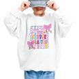 Little Miss Kindergarten Kids Girls Coquette Back To School Graphic Kid Sweatshirt Little Miss Kindergarten Kids Girls Coquette Back To School Graphic Kid Sweatshirt