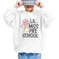 Preschool Little Miss Back To School Girls Kids Preschool Graphic Kid Sweatshirt