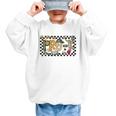 Retro Checkered Back To School Pre K Dude Cute Kid Preschool Graphic Kid Sweatshirt Retro Checkered Back To School Pre K Dude Cute Kid Preschool Graphic Kid Sweatshirt