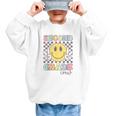Second Grade Crew Smile Face Back To School 2nd Grade Team Graphic Kid Sweatshirt