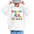 Steppin Into Fourth Grade Back To School First Day 4th Grade Graphic Kid Sweatshirt Steppin Into Fourth Grade Back To School First Day 4th Grade Graphic Kid Sweatshirt