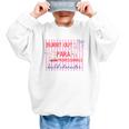 Striped Burnt Out Para Paraprofessional Back To School Graphic Kid Sweatshirt Striped Burnt Out Para Paraprofessional Back To School Graphic Kid Sweatshirt