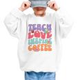 Teach Love Inspire Coffee Cute Teaching Quote Back To School Graphic Kid Sweatshirt Teach Love Inspire Coffee Cute Teaching Quote Back To School Graphic Kid Sweatshirt