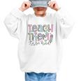 Teach Them To Be Kind Leopard Kindergarten Back To School Graphic Kid Sweatshirt Teach Them To Be Kind Leopard Kindergarten Back To School Graphic Kid Sweatshirt