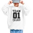 Team 1st Grade All-Stars Back To School Sports Jersey Graphic Kid Sweatshirt Team 1st Grade All-Stars Back To School Sports Jersey Graphic Kid Sweatshirt