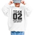 Team 2nd Grade All-Stars Back To School Sports Jersey Graphic Kid Sweatshirt