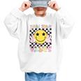 Third Grade Vibes Groovy Smile Face Back To School Girl Kid Graphic Kid Sweatshirt Third Grade Vibes Groovy Smile Face Back To School Girl Kid Graphic Kid Sweatshirt